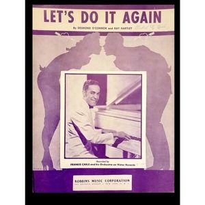 Vintage Sheet Music Let's Do It Again Frankie Carle & Orchestra Victor Records
